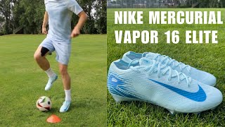 Nike Mercurial Vapor 16 Elite Glacier Blue TestUnboxing [upl. by Sonaj780]