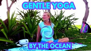 Gentle Yoga by the ocean Kauai Yoga on the Beach first public video [upl. by Meredi]