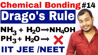 11 chap 4  Chemical Bonding 14  Dragos Rule  Bond Angle Dragos Rule IIT JEE ADVANCE  NEET [upl. by Latrell]