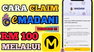 Cara Claim eMADANI RM100 MAE [upl. by Silra]