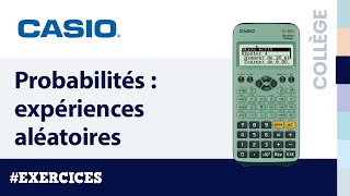 PROBABILITÉ  Expériences aléatoires à deux épreuves avec la calculatrice fx92 SC  Exercice [upl. by Siva]