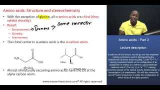 PCAT ® Amino Acids Part 2  Chirality of Amino Acids [upl. by Nwahsan490]