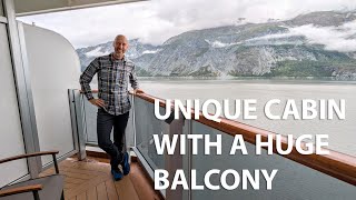 Holland America Nieuw Amsterdam Balcony Cabin Tour Accessible 6049 [upl. by Durant]