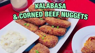 RECIPE NA PWEDENG PANG NEGOSYO HOW TO COOK KALABASA AND CORNED BEEF NUGGETS [upl. by Azelea]