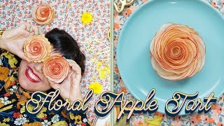 Raiza Makes Gorgeous FlowerShaped Apple Tarts  The Sweet Side of Life  Food Network [upl. by Lavicrep]