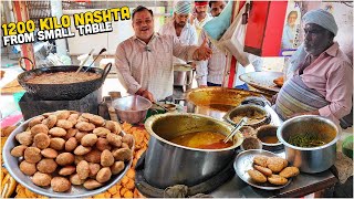 30 GHAZIABADI Indian Street Food Thali 😍 Gandhi Chole Bhature Panditji Kachori wale Desi Pakore [upl. by Allenod]