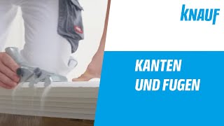 Knauf Spachtel  Kantentypen und Fugendeckstreifen [upl. by Thompson]