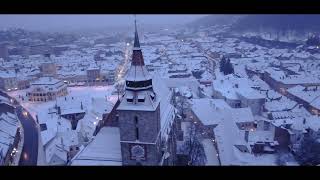 Winter morning over Brasov [upl. by Atoiganap]