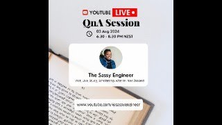 QnA session with The Sassy Engineer  Live Work Study Visit Scholarships in New Zealand [upl. by Giralda346]