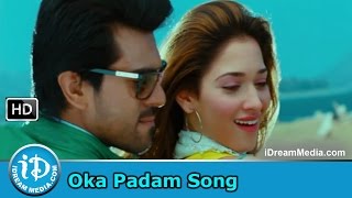 Racha Movie Songs  Oka Padam Song  Ram Charan  Tamanna Mani Sharma Songs [upl. by Yelac]