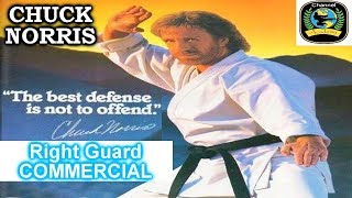 CHUCK NORRIS  Right Guard Sport Deodorant Commercial  1993 Remastered [upl. by Currey707]