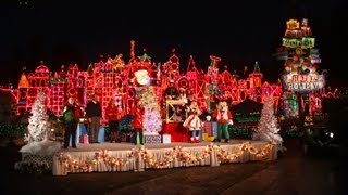 Its a Small World Holiday Lighting Ceremony  Disneyland [upl. by Cyrill]