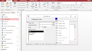 A form is already open Change the view to Datasheet View [upl. by Desirea]