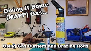 USING MAPP GAS AND BRAZING RODS WHEN YOU CANT WELD [upl. by Jaan]