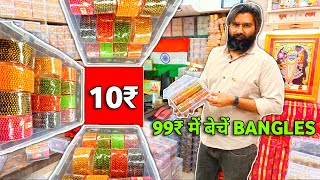 10rs Bangles Sell 99rs Bangles Wholesale Market in Mumbai  Mumbai Fancy Bangles Wholesale Market [upl. by Eleik]