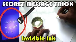 How to Create a Hidden Message  Invisible ink hacks [upl. by Akoek111]