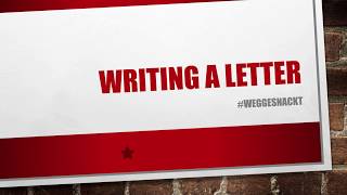 Writing A Letter in English  Tipps für Briefe auf Englisch [upl. by Relyat697]