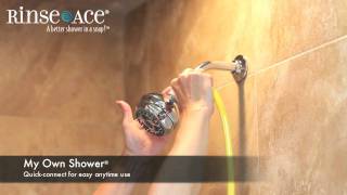 Official Rinse Ace ® Snap N Spray ™ amp My Own Shower ® In Use Video [upl. by Halette]