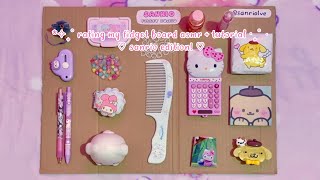 rating my sanrio fidget board asmr 🩷 ASMR  tutorial  sanriolve [upl. by Aydan]