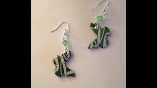 DIY Canette Commentfaire des boucles doreilles  How to make earrings out of soda cans [upl. by Harneen]