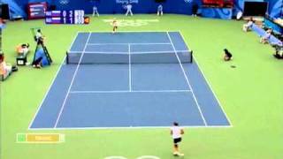 Dementieva  Safina Olympic Games Final Highlights Part 1 [upl. by Abbe374]