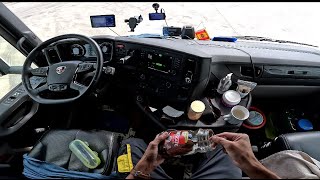 POV Truck driving  Own Truck business is Worth it  truckdriver trucker 244 [upl. by Kulda]