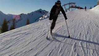 Nicholas Perreth  Ski fahren mit einem Bein im Kleinwalsertal [upl. by Tnelc]