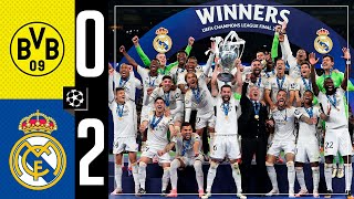 Borussia Dortmund 02 Real Madrid  HIGHLIGHTS  Champions League final 202324 [upl. by Longawa]