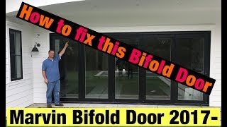 Marvin Bifold Door Trouble Shooting [upl. by Rogerg]