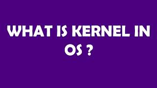 What is kernel in os Operating System [upl. by Nolyar]