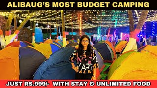 Best Beach Side Camping  Unlimited Food  Alibag Beach Camping  Best Camping Near Mumbai Revdanda [upl. by Annwahs]