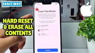 iPhone 1313 Pro How to Hard Reset and Erase All Contents [upl. by Ahsiemal37]