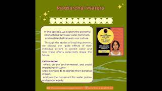 quotMatriarchal Watersquot hosted by Tori Manley Speaking The Environment and You Episode 328 [upl. by Coltson803]