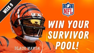 WE CLOWNING Week 9 Survivor Pool Picks 3 Key Selections amp One Game to AVOID ⛔️ [upl. by Anilejna]