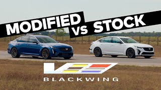 H1000 Blackwing vs Stock Cadillac CT5V Blackwing Sedan  Supercharged V8  Manual Trans [upl. by Birecree]