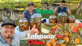 Como Enfrascar Y Conservar Chiles En Vinagre 🌶 [upl. by Hazrit]