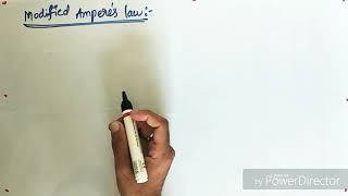 Electrostatics  modified amperes law [upl. by Duvall118]