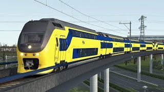 Train Simulator Enkhuizen  Amsterdam Centraal with NS VIRM [upl. by Faruq]