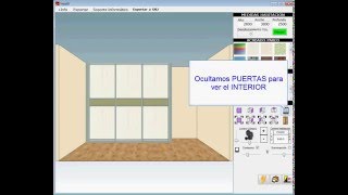 Programa Software Diseño Armarios Empotrados Closets Muebles Dormitorios Vestidores Imor22 [upl. by Nitsirc753]