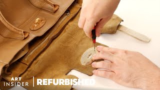 How A 1200 Mulberry Bag Is Professionally Restored  Refurbished [upl. by Mahan]