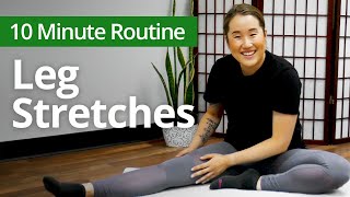 Beginners LEG STRETCH Routine after Sitting Down for Long Hours  10 Minute Daily Routines [upl. by Cobbie]