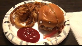 CHICKEN SANDWICHES WITH THE WORKS amp HOME MADE ONION RINGS 3RD “PEACE” QUOTEwhatsfordinner [upl. by Ontine]