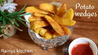 ক্রিস্পি পটেটো ওয়েজেস  Crispy Potato Wedges  Bangla Snacks Recipe [upl. by Stephani330]