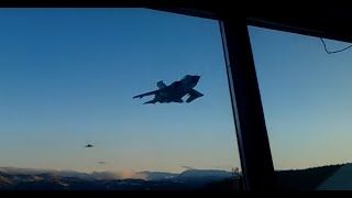 3 x Panavia Tornado low pass  Sogndal Airport Norway [upl. by Soni20]