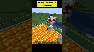 Minecraft 10000 Wolves Vs Skeleton shorts minecraft [upl. by Cirillo]