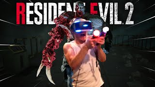 Beating Up Mr X in Resident Evil 2 VR [upl. by Gladstone179]