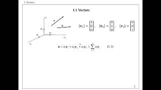 1 Introduction to Tensors Vectors [upl. by Hplodur]