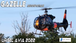 4K UHD Gazelle Aerospatiale Rare Guest nowadays at Airshows  Ursel Avia 2022 [upl. by Ferrand]