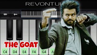 The GOAT Trailer BGM  Vijay  Easy Piano Tutorial  Yuvan [upl. by Jansson]