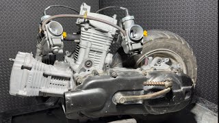 I turn a regular scooter engine into a 250cc Ltwin engine [upl. by Wolsniw]